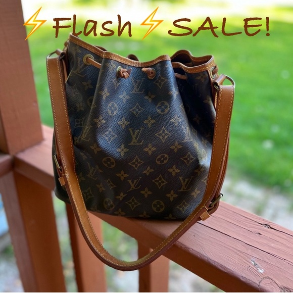 LV Louis Vuitton 👜 Petit Noe Brown Monogram Vintage Bucket Bag - Picture 11 of 16